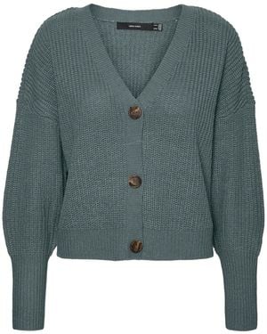 Vero Moda Vero Moda Button Down Knitted Cardigan - Green