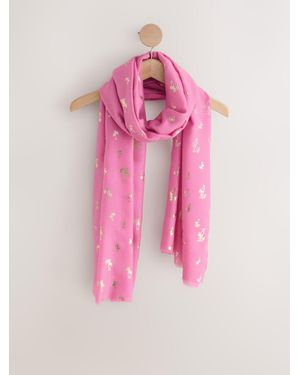 Next Foil Lightweight Scarf - Pink
