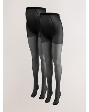 Mama.licious Maternity 20 Denier Tights 2 Pack - Black