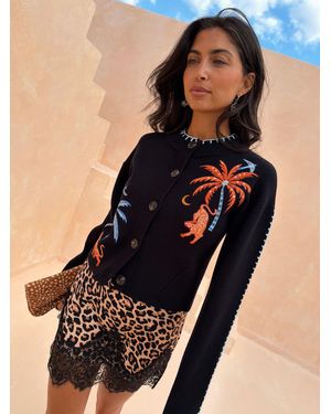 Never Fully Dressed Tigress Cardigan - Black