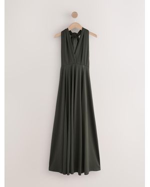 formal black tea length dress Mac Duggal Embellished Off-The-Shoulder Midi-Dress main image 1