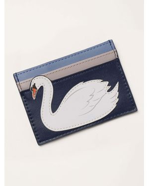 FatFace Applique Swan Card Holder - Blue