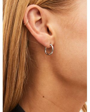 Next Mini Hoop Earrings - Brown