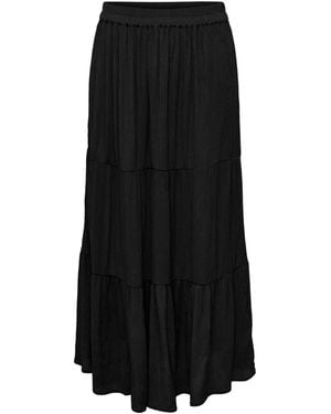 ONLY Maxi Tiered Skirt - Black