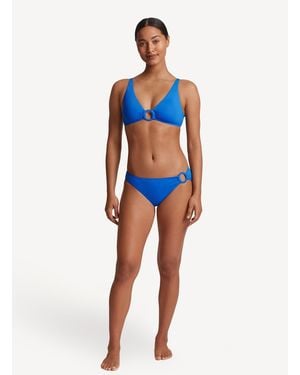 Ralph Lauren Beach Club Solids Macrame Ring Bra - Blue