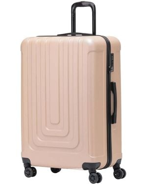 Flight Knight Champagne Large Hardcase Lightweight Check-In Suitcase With 4 Wheels - Natural