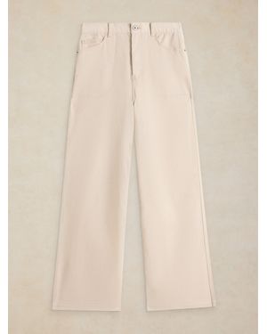 White Stuff Tia Cord Wide Leg Pants - Natural