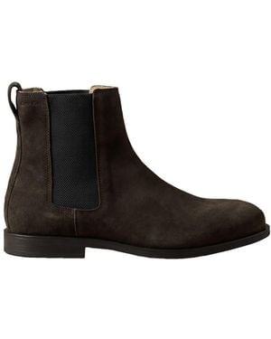 Calvin Klein Suede Chelsea Boots - Black
