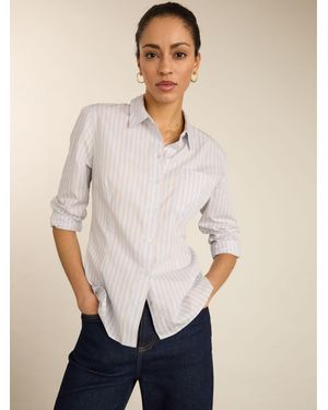 Baukjen Nicola Cotton Stripe Shirt - Natural