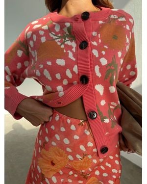 Never Fully Dressed Poppy Cardigan - Red