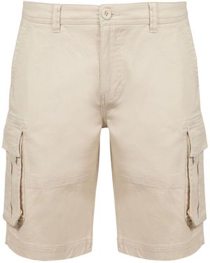 Weird Fish Rigney Cargo Shorts - Natural