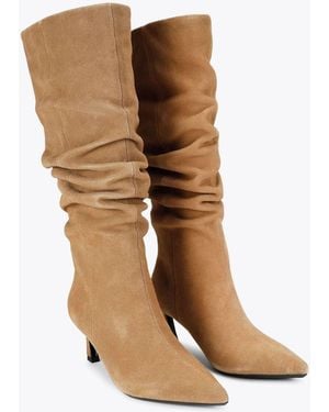 KG by Kurt Geiger Stark Rouche Boots - White