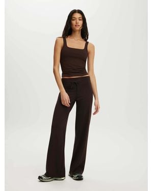 Cotton On Ultra Soft Tie Front Wide Leg Leggings - White