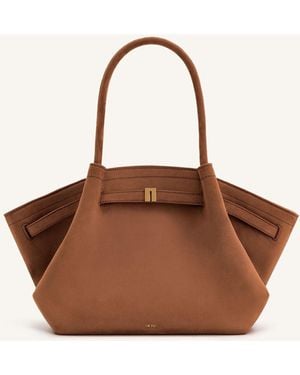 JW PEI Faux Suede Hana Tote Bag - Brown