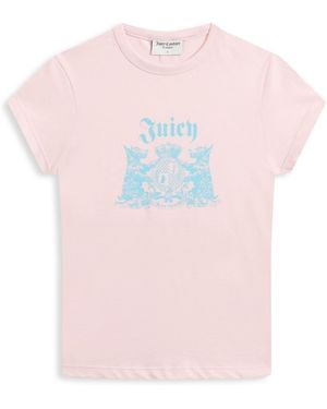 Juicy Couture Dog Crest Hilton T-Shirt - Pink