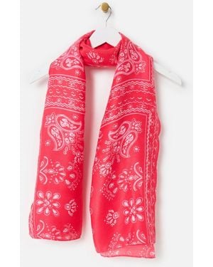 Oliver Bonas Long Bandana Scarf - Pink