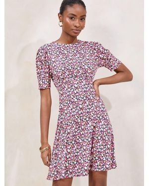 Lipsy Short Sleeve Underbust Mini Jersey Dress - Pink