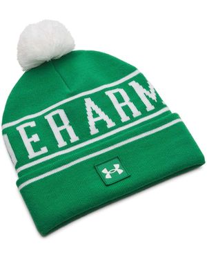 Under Armour Dark M Halftime Pom Beanie - Green