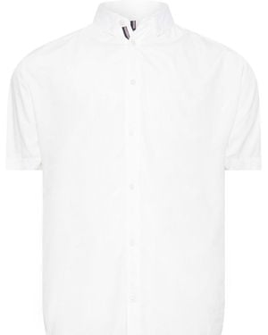BadRhino Big & Tall Short Sleeve 100% Cotton Poplin Shirt - White