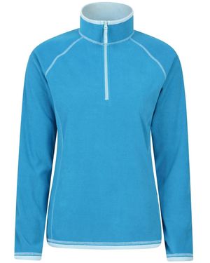 Mountain Warehouse Light Montana Half Zip Fleece - Blue