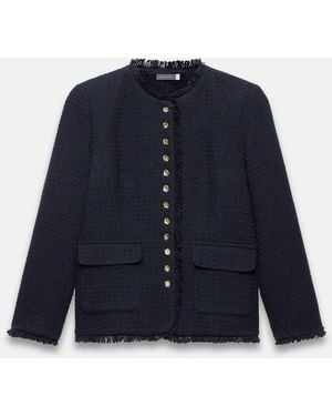 Mint Velvet Mint Velvet Boucle Tweed Jacket - Blue
