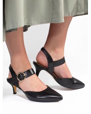 Jones Bootmaker Yohanna Leather Court Shoes - Black