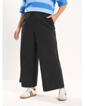 Yours Curve Short Pull On Jeans - Black