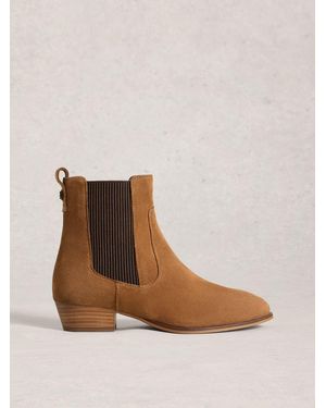 White Stuff Stuff Chelsea Willow Ankle Boots - Brown
