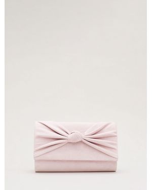 Phase Eight Phase Eight Knot Front Clutch Bag - Pink