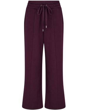 Pour Moi Burgundy The Softest Off Duty Wide Leg Sweatpants - Purple