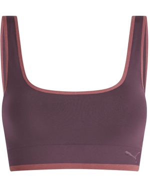 Modibodi Seamless Square Neck Crop Top - Purple