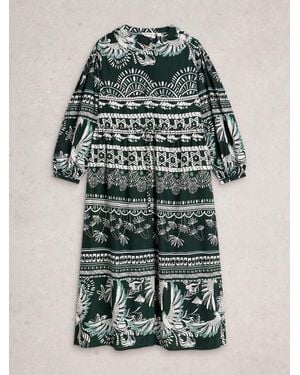 White Stuff Lana Midi Dress - Green
