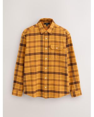 Next Long Sleeve Check Shirt - Yellow