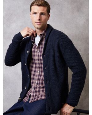 Threadbare Shawl Cardigan - Blue