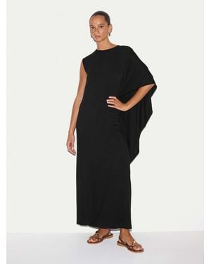 Jigsaw Jersey Cape Dress - Black