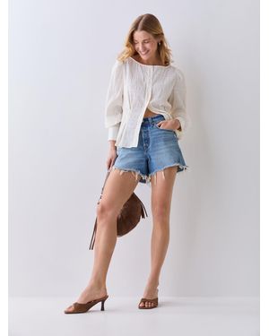 Levi's 501 Curve-Shorts - Blau