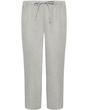 M Com Linen Look Culottes - Gray