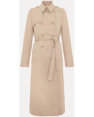 Phase Eight Cheryl Camel Langer Taillierter Trenchcoat - Natur