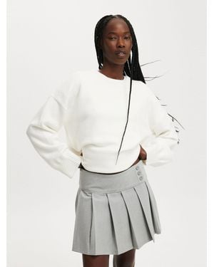 Cotton On Wren Pleated Mini Skirt - White