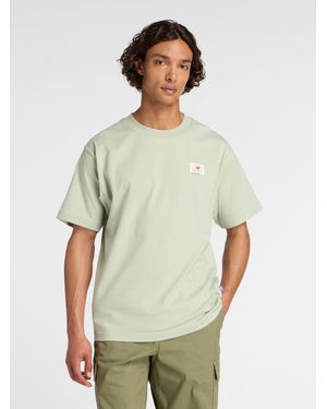 New Balance Woven Label Back Print T-Shirt - Green