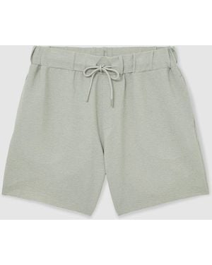 Reiss Textured Stripe Drawstring Shorts - Green