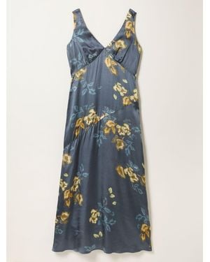 FatFace Fatface Josephine Petite Printed Maxi Dress - Blue