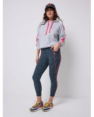 Scamp & Dude Candy Leopard Activewear Leggings - Blue