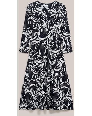 Hobbs Deborah Jersey Dress - White
