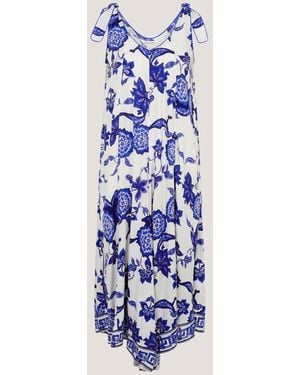 Monsoon Gloria Floral Culotte Jumpsuit - Blue