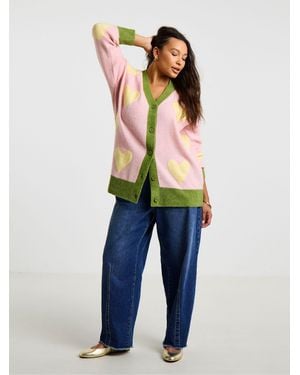 Simply Be Sponge Peplum Sweater - Blue