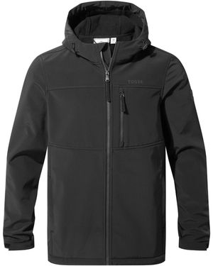 TOG24 Truro Hooded Softshell Jacket - Black