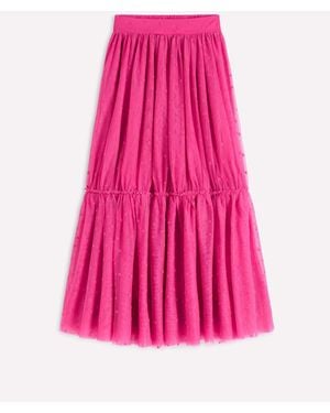 Boden Anna Tulle Midi Skirt - Pink