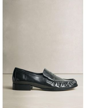 Next Forever Comfort Geraffte Loafer Aus Leder - Grau