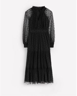 Boden Lucille Tulle Midi Dress - Black